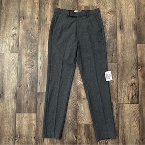 Topman Wool Blend Regular Fit Dress Pants Mens Size W30 R Gray
